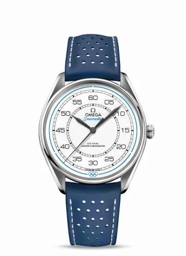 Omega Seamaster Master Co-Axial 39.5 Olympic Timekeeper Stainless Steel / White / Blue 522.32.40.20.04.001 (52232402004001)